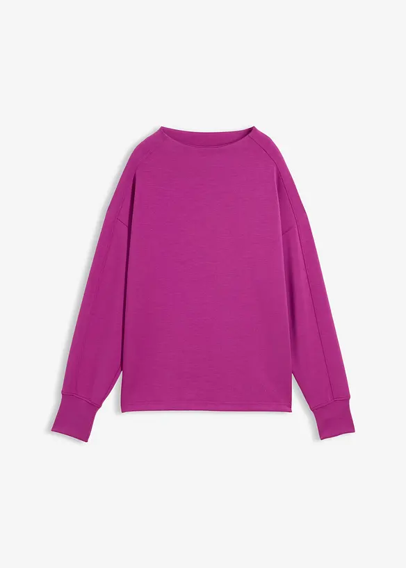Oversize Sweatshirt aus weichem Scuba, bonprix