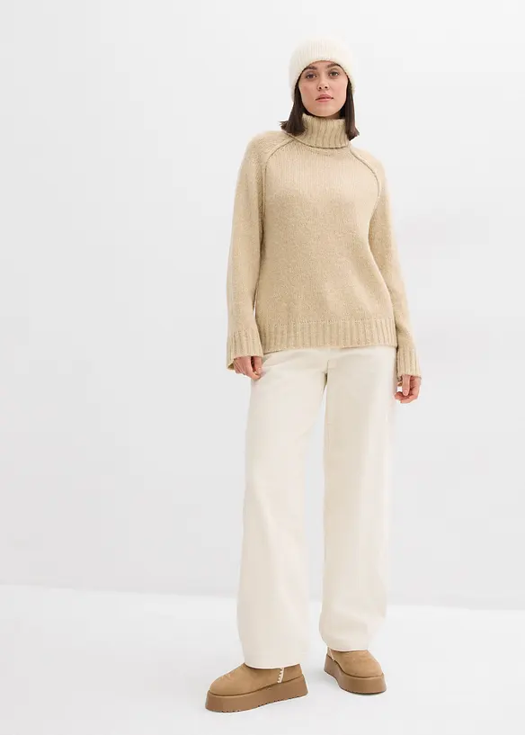 Oversize Grobstrickpullover, bonprix