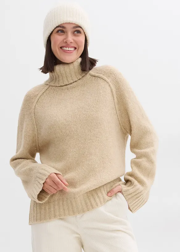 Oversize Grobstrickpullover, bonprix