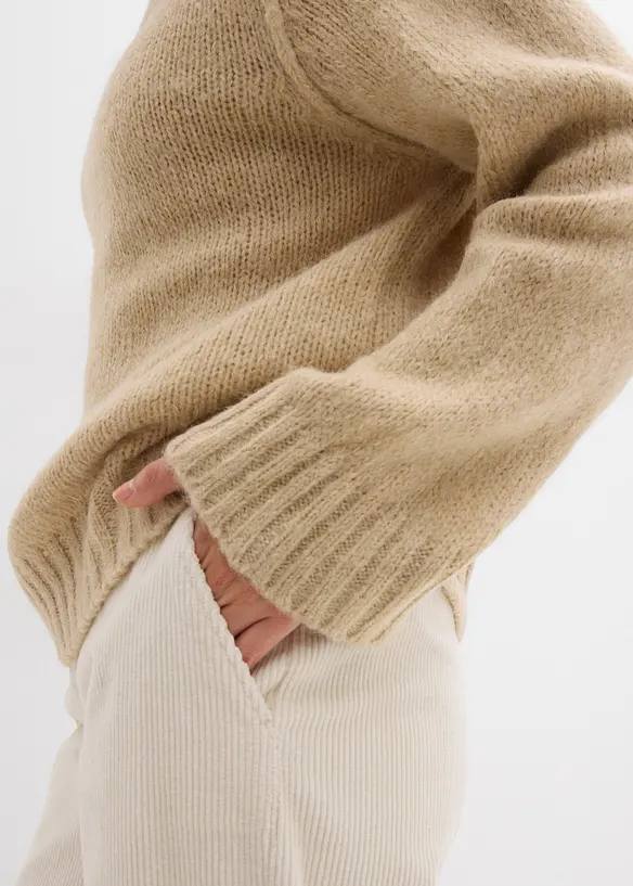 Oversize Grobstrickpullover, bonprix