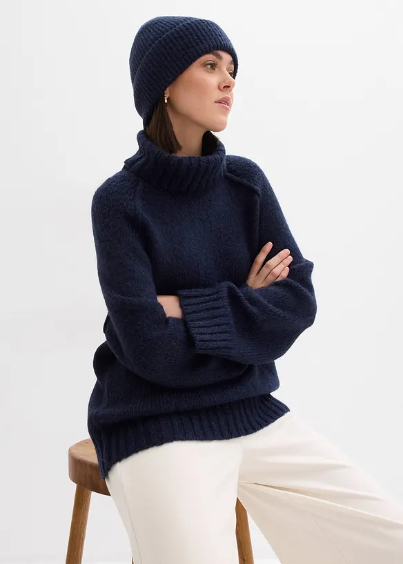 Oversize Grobstrickpullover, bonprix