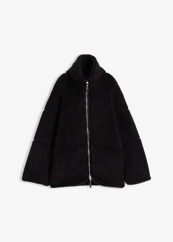 Oversize Teddy-Fleece Jacke, bonprix