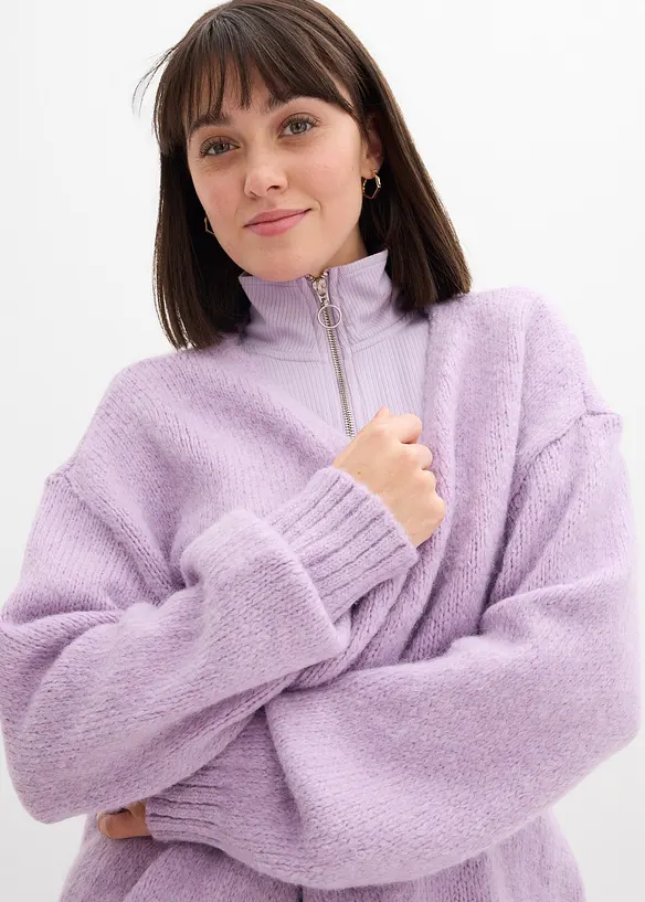 Oversize Grobstrickjacke, bonprix