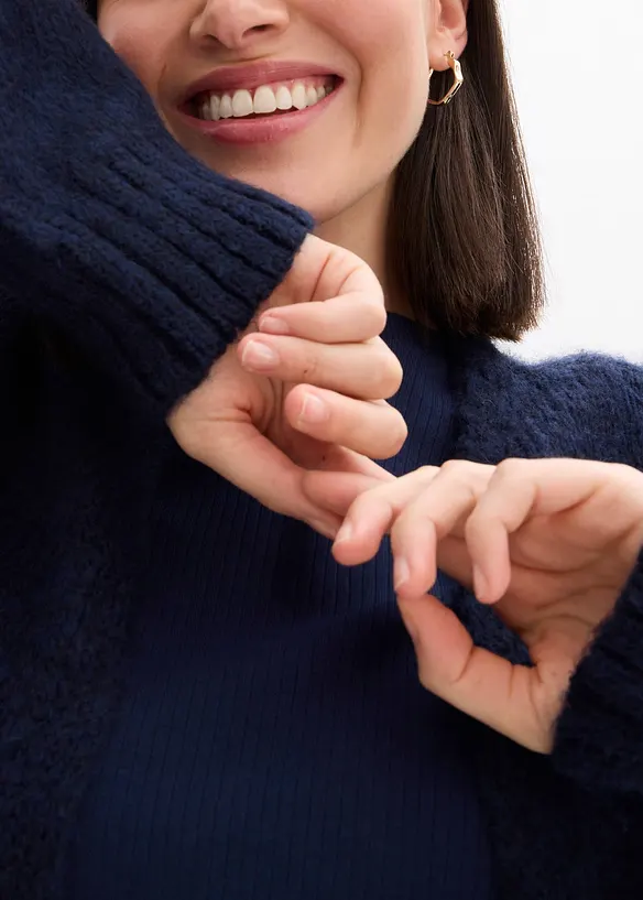 Oversize Grobstrickjacke, bonprix