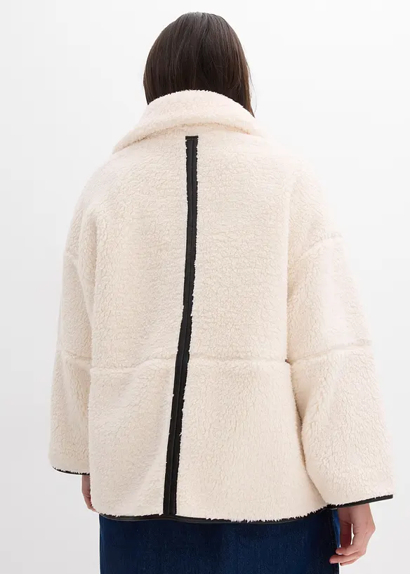 Oversize Teddy-Fleece Jacke, bonprix