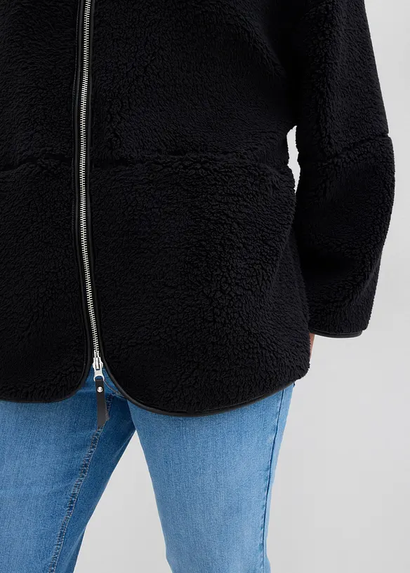 Oversize Teddy-Fleece Jacke, bonprix