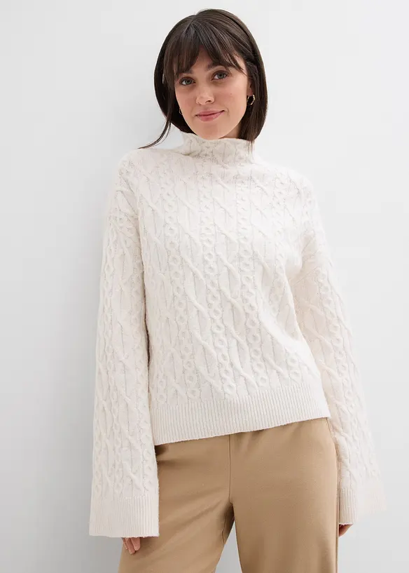 Zopfstrick Pullover, bonprix