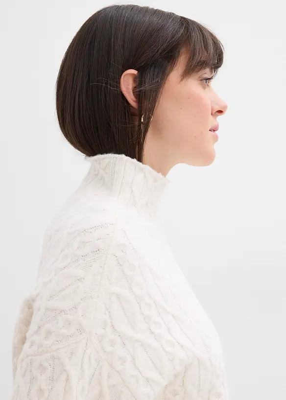 Zopfstrick Pullover, bonprix