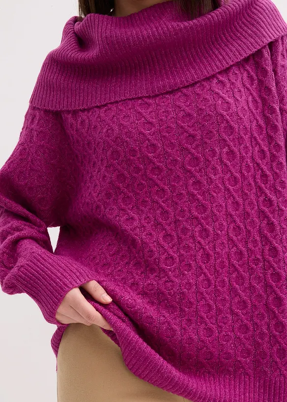 Pull à motif torsadé, bonprix