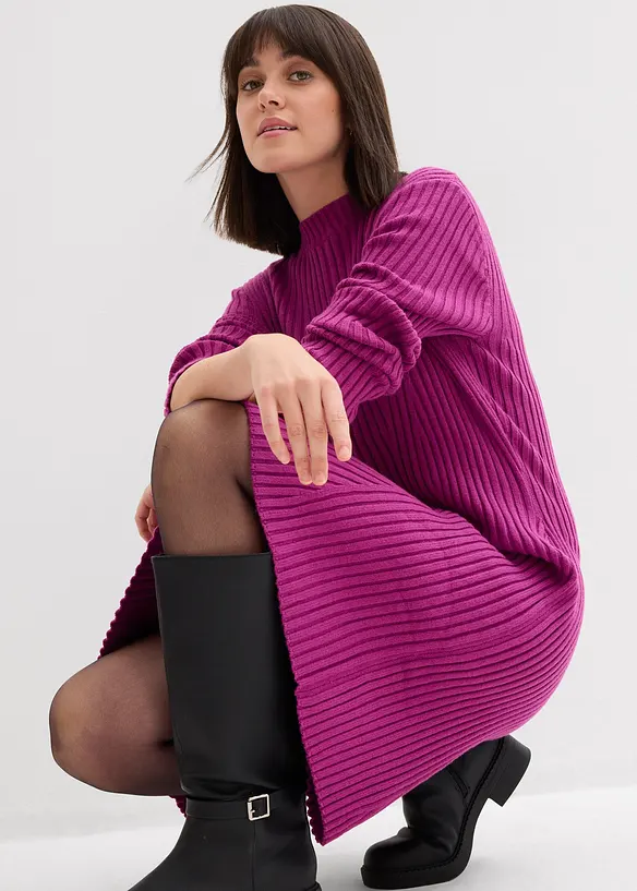 Mini-Strickkleid aus softem Viskose-Mix, bonprix