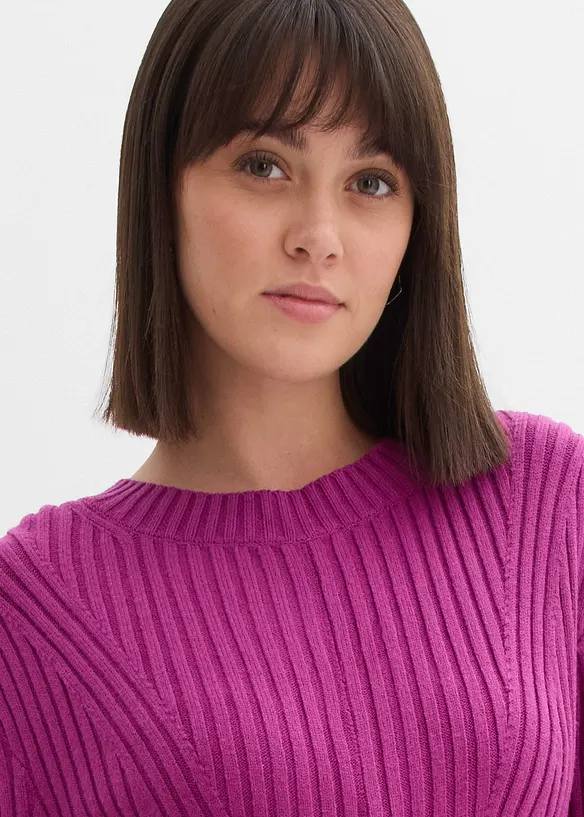 Mini-Strickkleid aus softem Viskose-Mix, bonprix