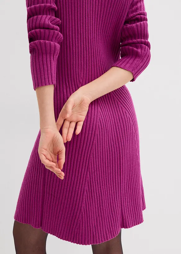 Mini-Strickkleid aus softem Viskose-Mix, bonprix