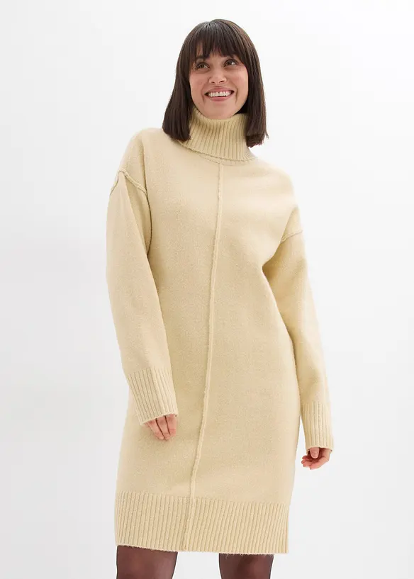 Strickkleid mit Ziernaht, bonprix