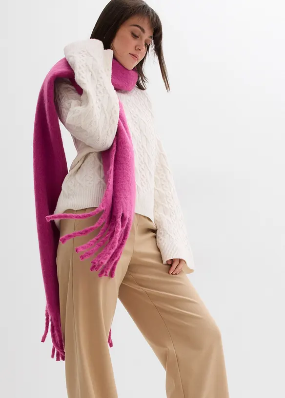 Hose in Wolloptik mit Bequembund, bonprix