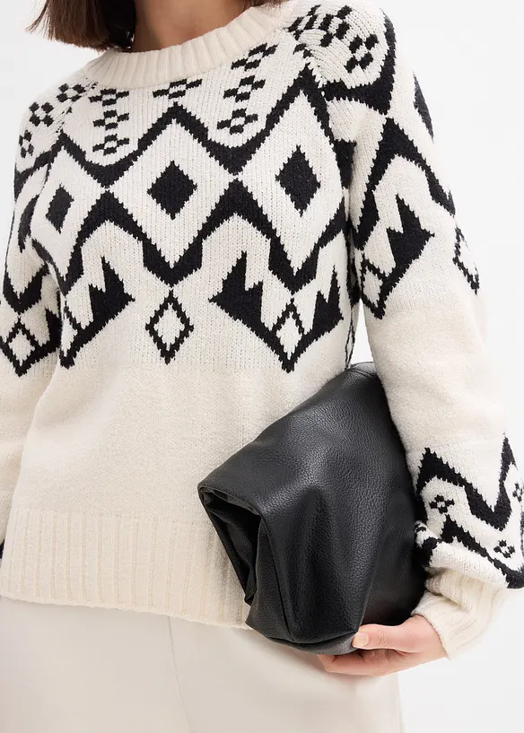 Pull norvégien oversize, bonprix