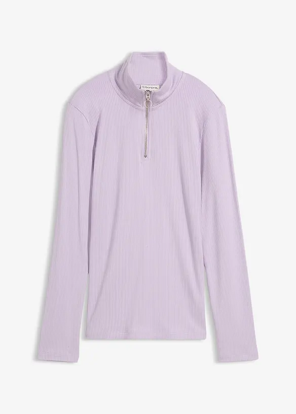 Rippshirt aus softem Viskose-Mix, bonprix