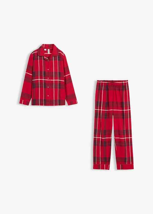 Flanell Pyjama aus weicher Baumwolle (2.tlg.Set), bonprix