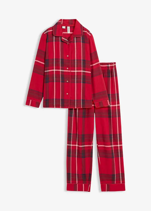 Flanell Pyjama aus weicher Baumwolle (2.tlg.Set), bonprix