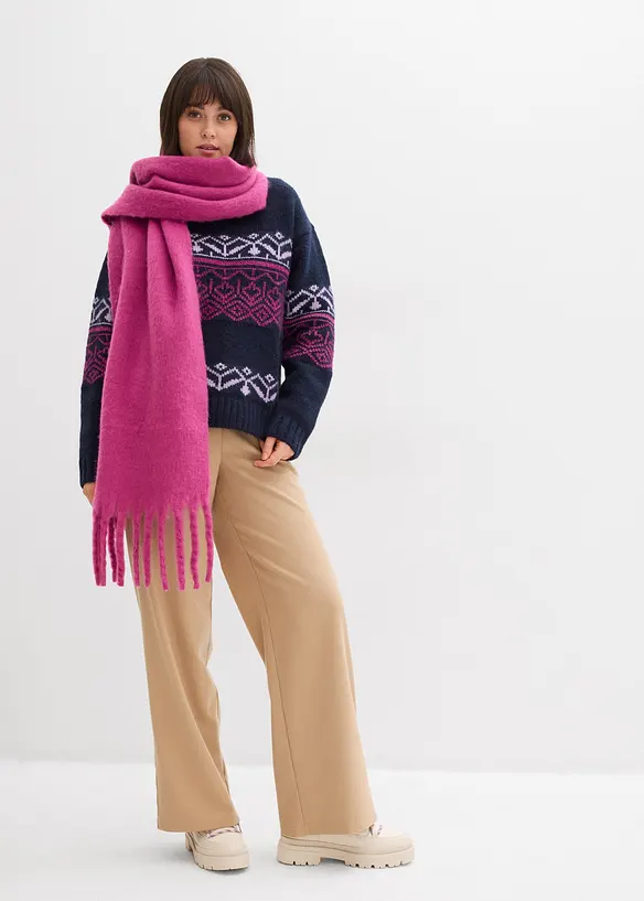 Pull norvégien oversize, bonprix