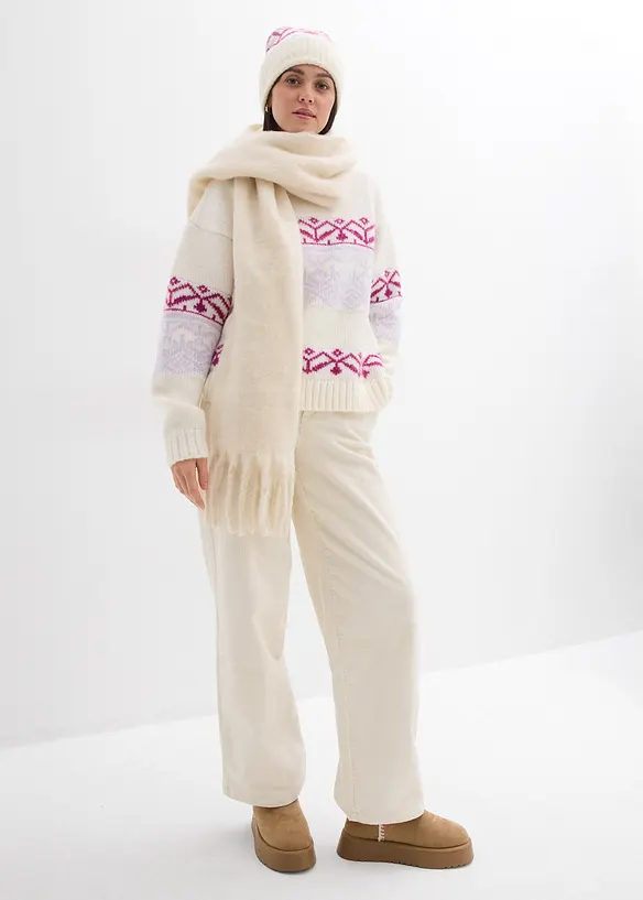 Pull norvégien oversize, bonprix