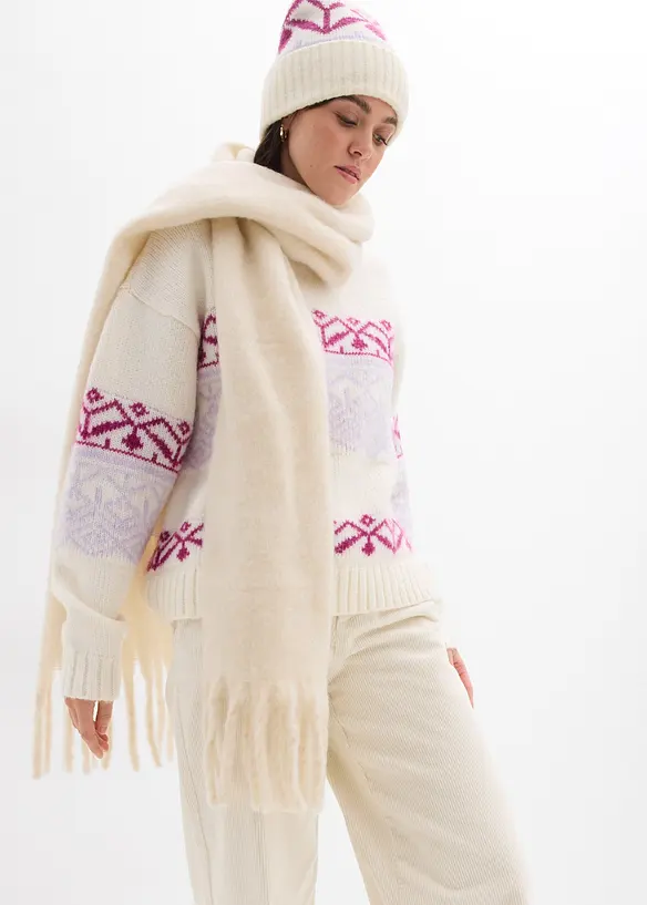 Pull norvégien oversize, bonprix