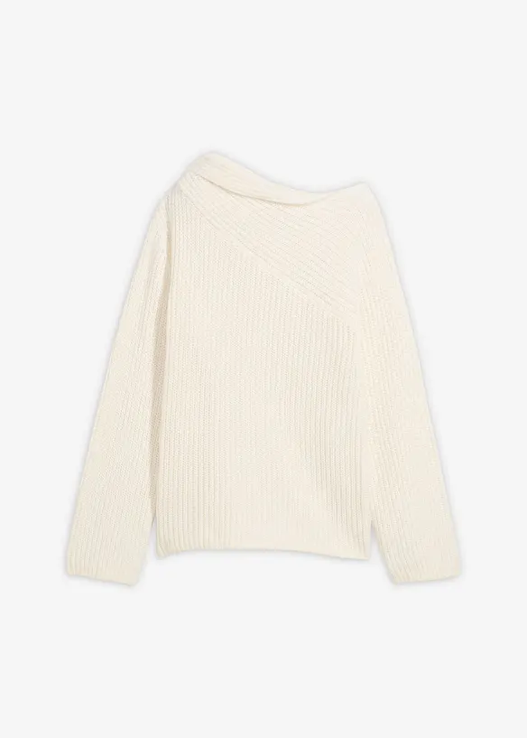 Gerippter Oversize-Pullover, bonprix
