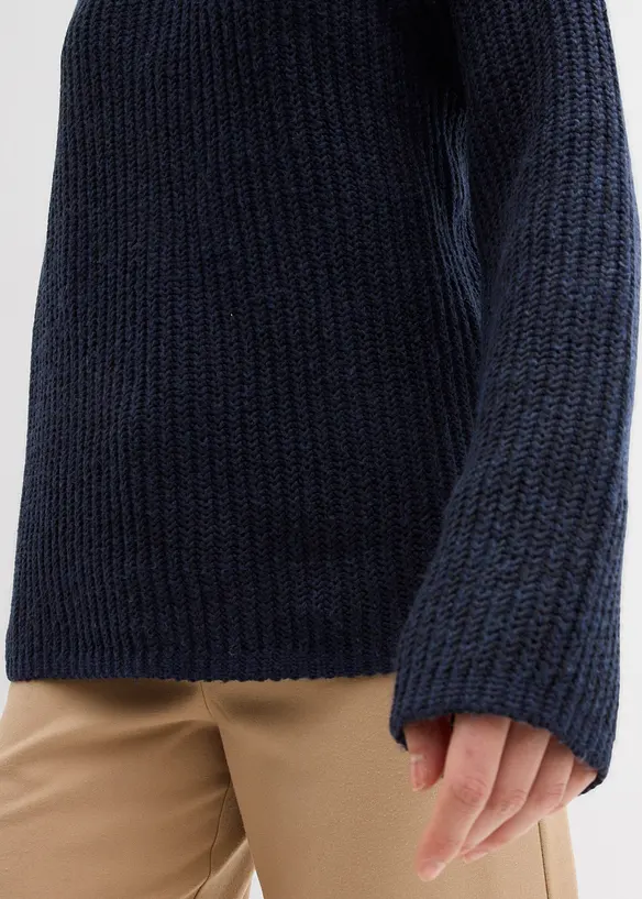 Pull oversize côtelé, bonprix