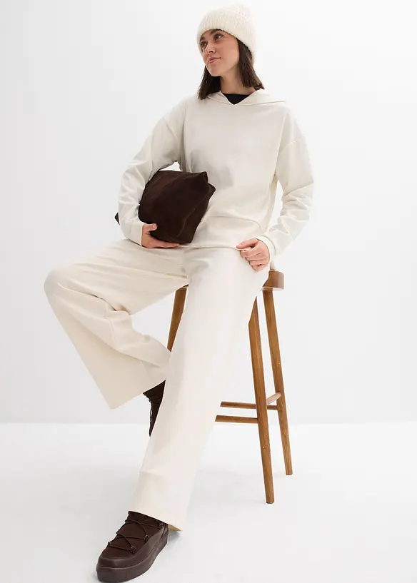 Hoodie aus bequemen Punto di Roma, bonprix