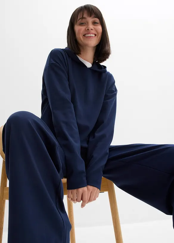 Hoodie aus bequemen Punto di Roma, bonprix