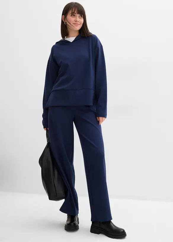 Marlenehose aus bequemen Punto di Roma, bonprix