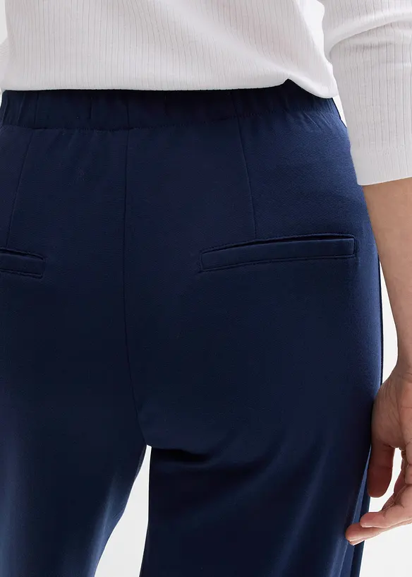 Marlenehose aus bequemen Punto di Roma, bonprix