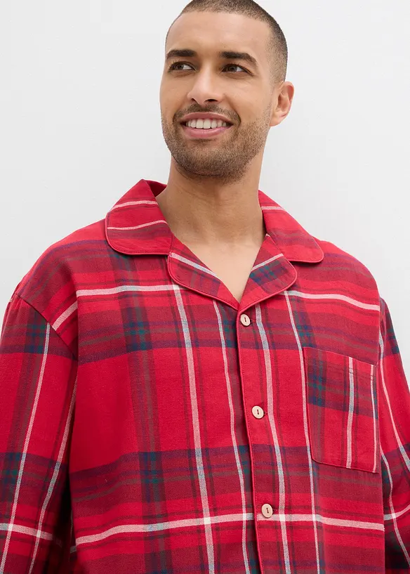 Pyjama en douce flanelle de coton avec pochette cadeau, bonprix