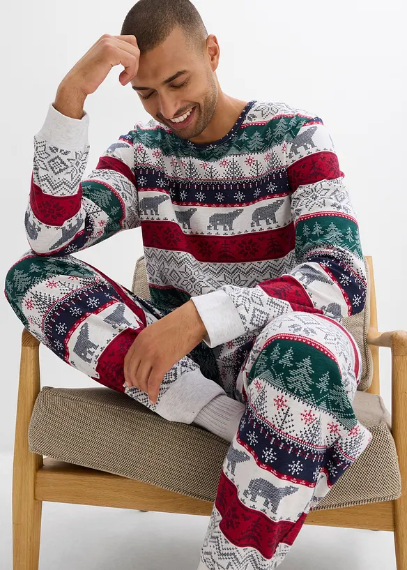 Pyjama 100% coton avec pochette cadeau, bonprix