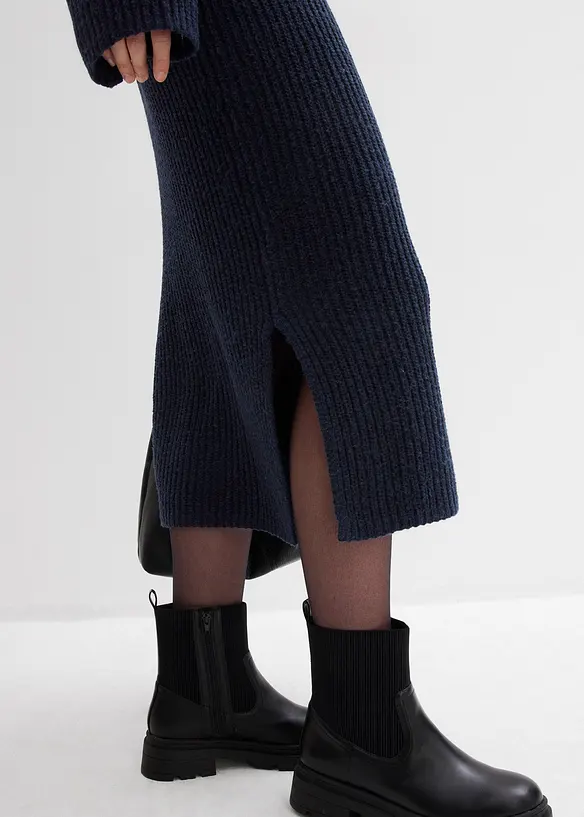 Geripptes Strickkleid, bonprix