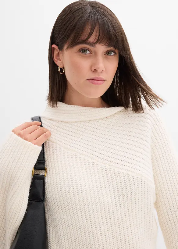 Geripptes Strickkleid, bonprix