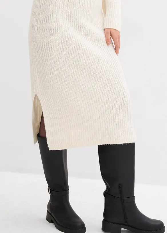Geripptes Strickkleid, bonprix