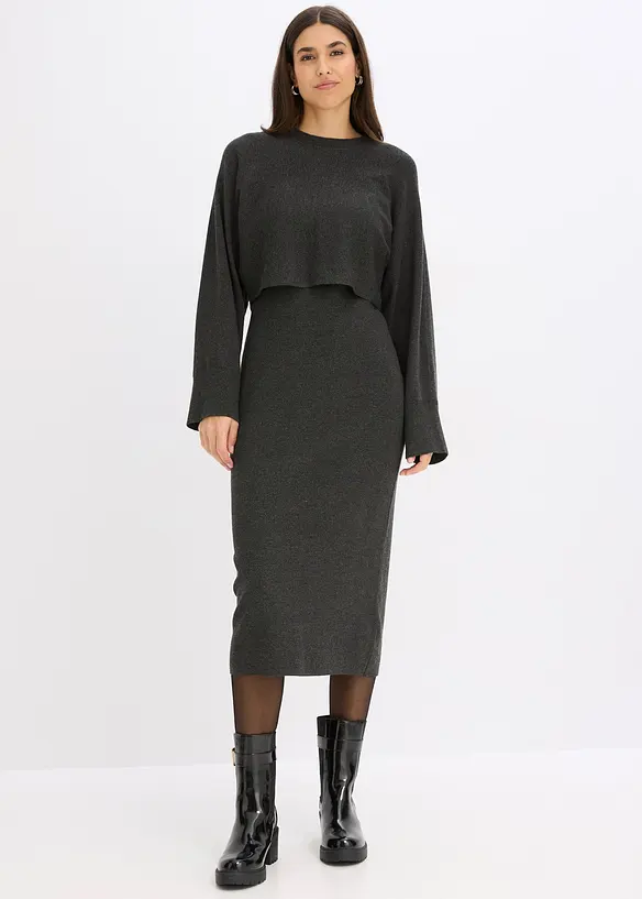 Ensemble 2 pièces en maille, bonprix