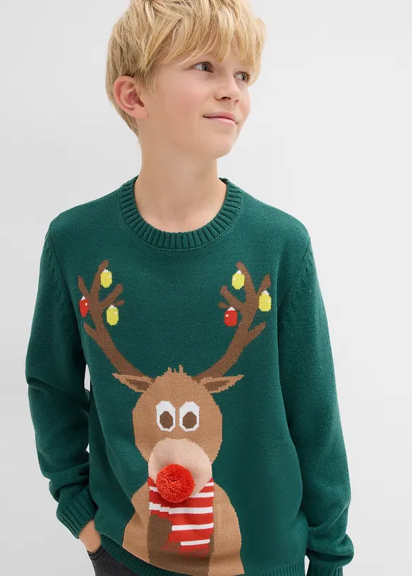 Pull de Noël garçon, bonprix