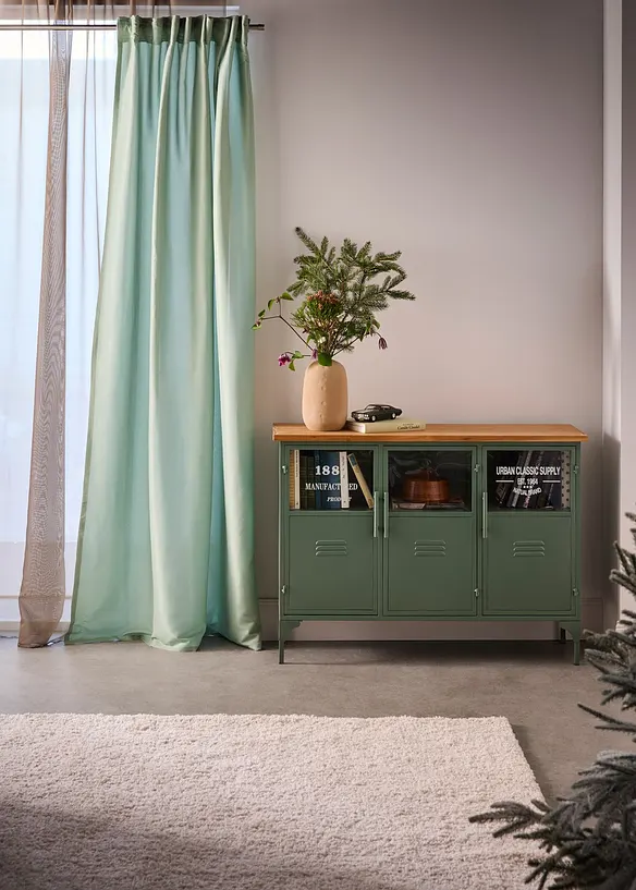 Lot de 2 rideaux en microfibre, bonprix