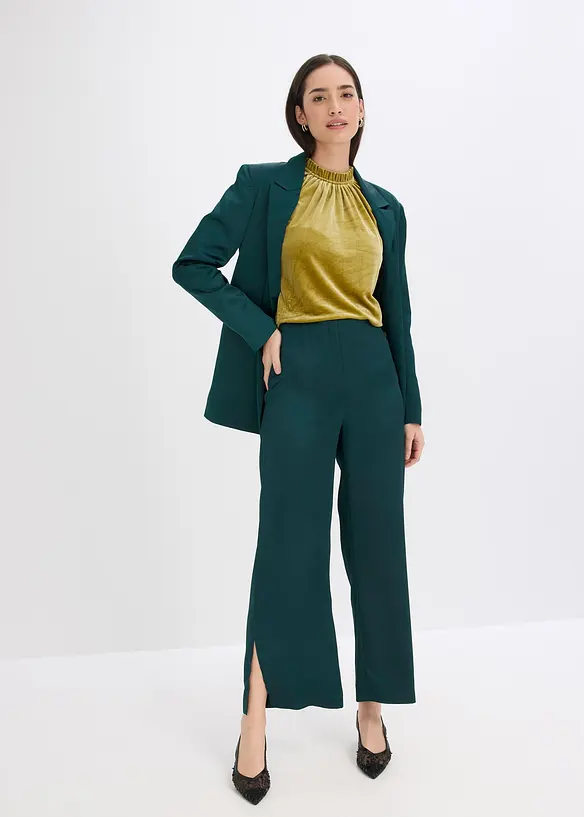 T-shirt en velours, bonprix