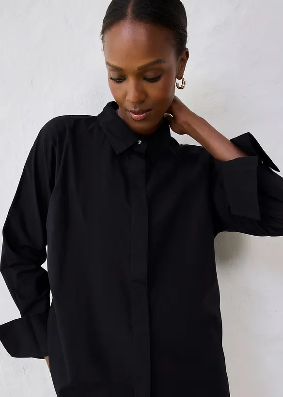 Chemisier en coton et soie, bonprix