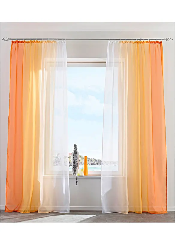 Voilages à effet ombré (2 pces), bonprix