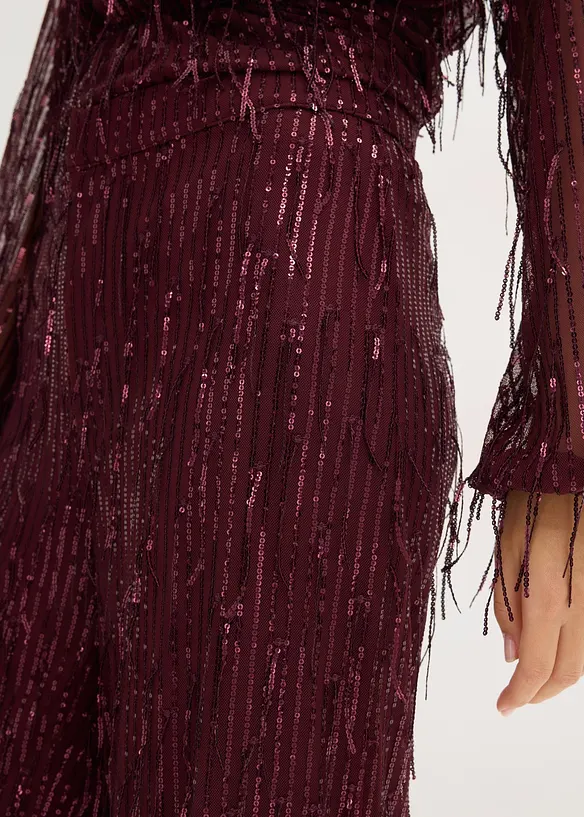 Paillettenhose  mit Fransen, bonprix