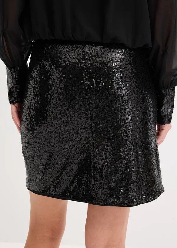 Minirock mit Pailletten, bonprix