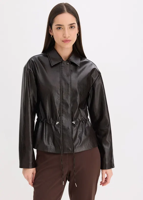 Jacke aus Lacklederimitat, bonprix