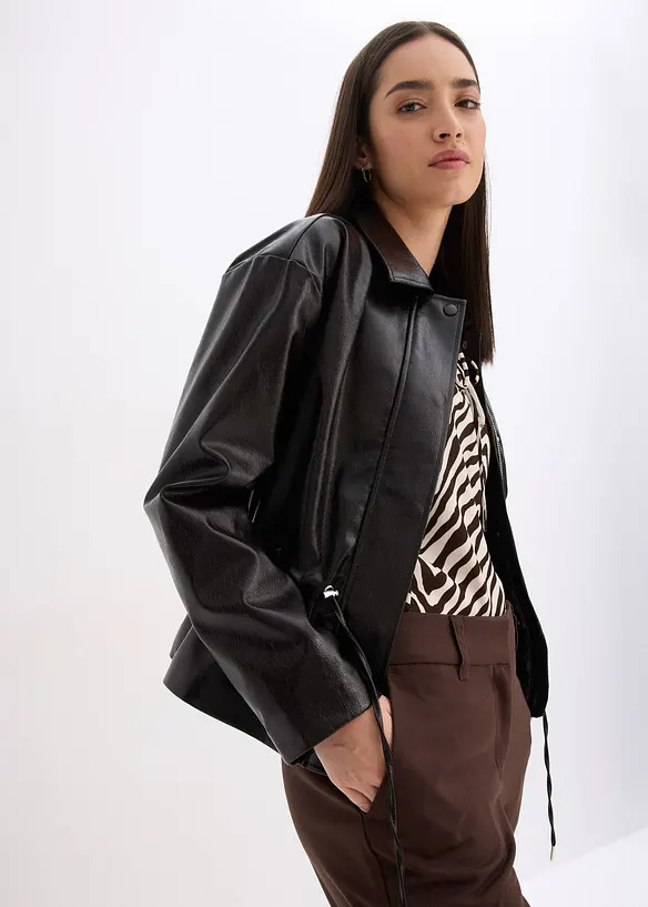 Jacke aus Lacklederimitat, bonprix