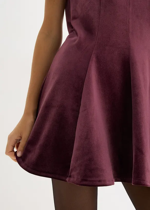 Minikleid aus softem Samt, bonprix