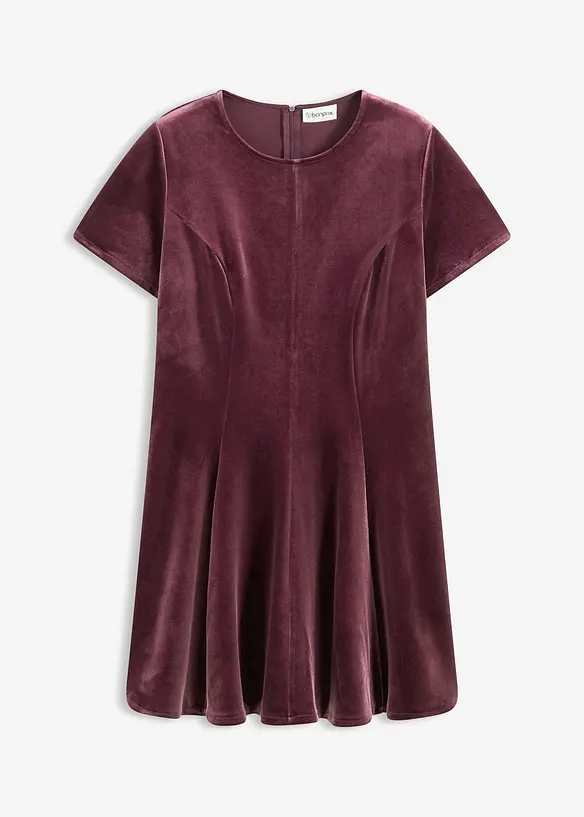 Minikleid aus softem Samt, bonprix