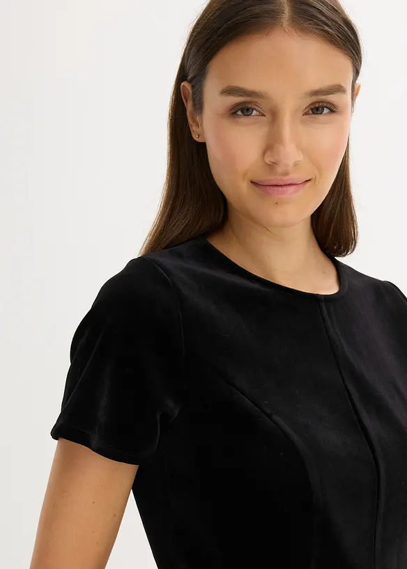 Minikleid aus softem Samt, bonprix