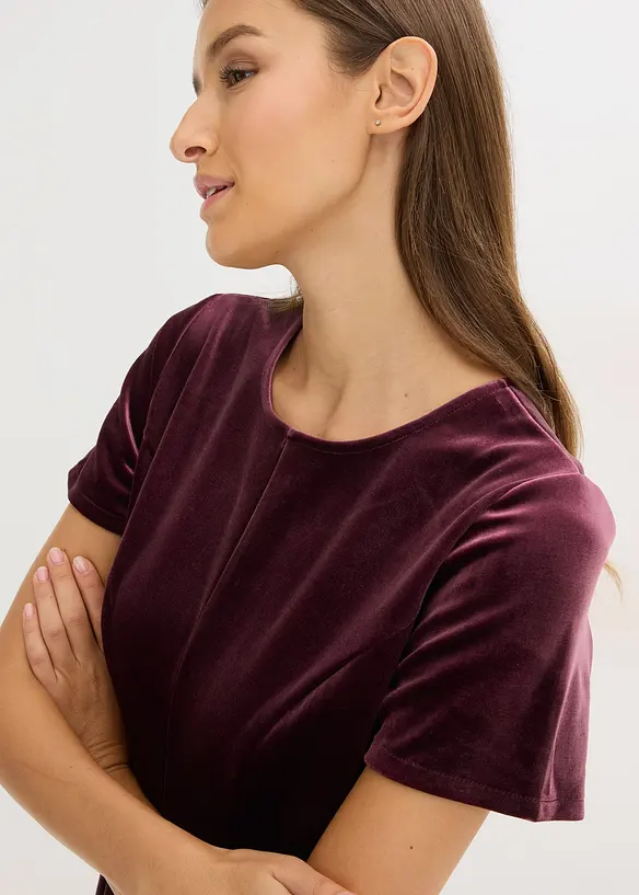 Minikleid aus softem Samt, bonprix
